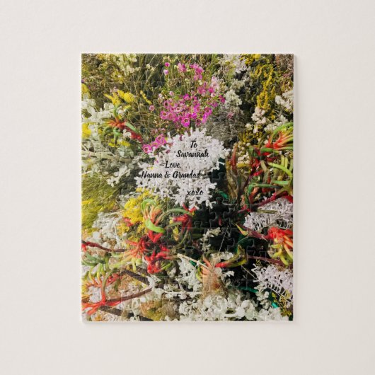 Australische Wildblumen Puzzle (Vertikal)