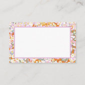 Australische Wildblumen Visitenkarte (Rückseite)