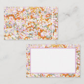 Australische Wildblumen Visitenkarte (Vorne/Hinten)