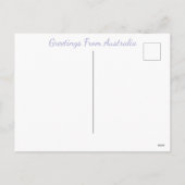 Australische Wildlife Fotografie Feiertagspostkarte (Rückseite)