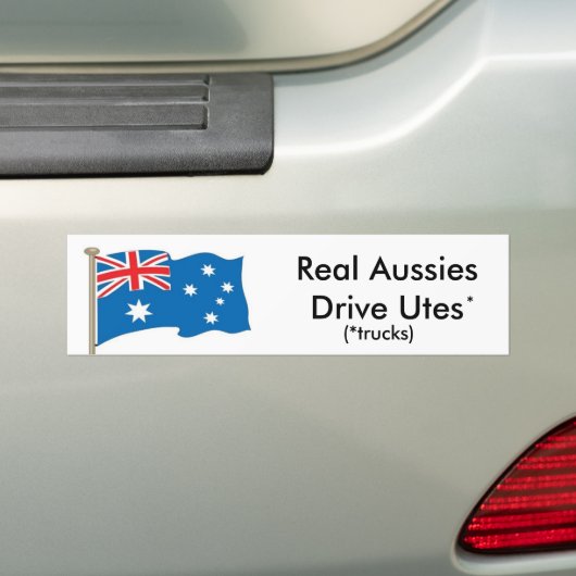 Australische - wirkliche Australier fahren Utes - Autoaufkleber (Auf Auto)