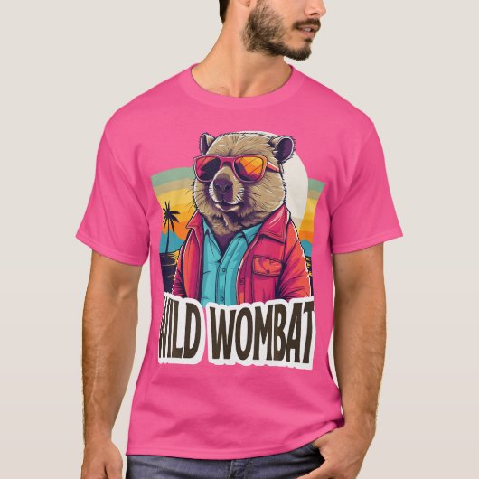 Australische Wombat Funny Marsupial Wombats T-Shirt (Vorderseite)