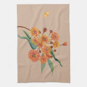 australische Zahnfleischblüten und Bienen Handtuch (Vertikal)