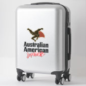 Australischer American Superhero Cartoon Aufkleber (Koffer)