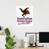 Australischer Amerikaner Superhero Poster (Heimbüro)