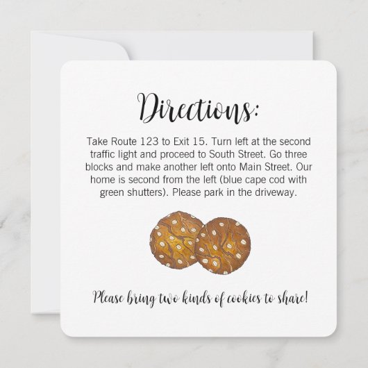 Australischer Anzac Biscuit Cookie Swap Bake Sale Einladung (Rückseite)