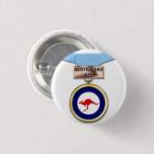 Australischer Asmedaillenknopf Button (Vorne & Hinten)