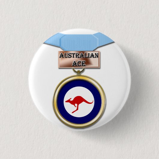 Australischer Asmedaillenknopf Button (Vorderseite)
