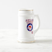 Australischer australischer Australier Oi Oi Oi Bierglas (VorderseiteRechts)