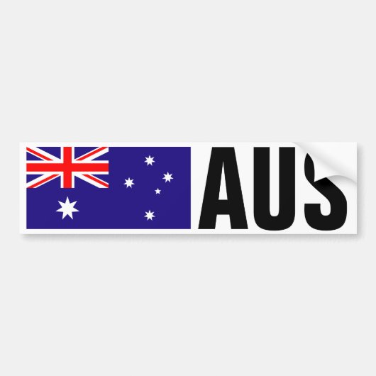 australischer Autoaufkleber mit Ländercode (Vorne)