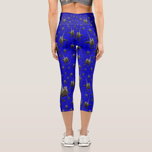 Australischer Bartdrache Lizard, Capris Leggings (Rückseite)