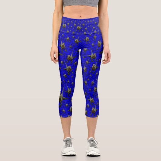 Australischer Bartdrache Lizard, Capris Leggings (Vorderseite)