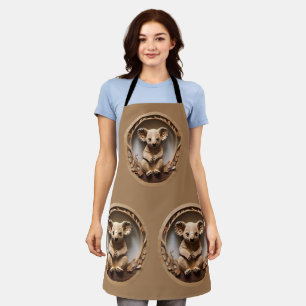 Australischer Baumhugger: Koala Bärenholz Print Schürze