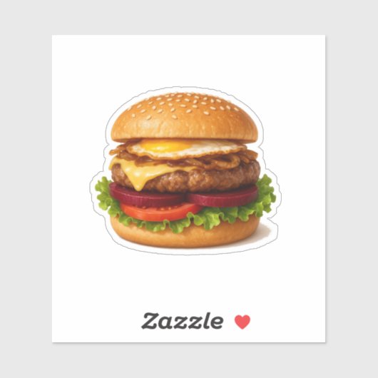 Australischer Beet Burger Aufkleber (Blatt)