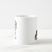 australischer blauer merle Cartoon Kaffeetasse (Mittel)