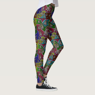 Australischer Blauring-Oktopus-Punktekunst-Legging Leggings