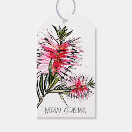 Australischer Bottlebrush Weihnachtsgeschenk-Tag Geschenkanhänger