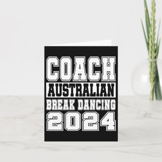 Australischer Break Tancing Coach Funny Matching C Karte (Vorderseite)