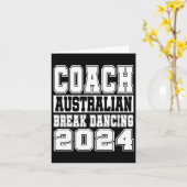 Australischer Break Tancing Coach Funny Matching C Karte (Gelbe Blume)