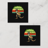 Australischer Breakdance Coach Hip Hop & Breakdanc Quadratische Visitenkarte (Vorne/Hinten)