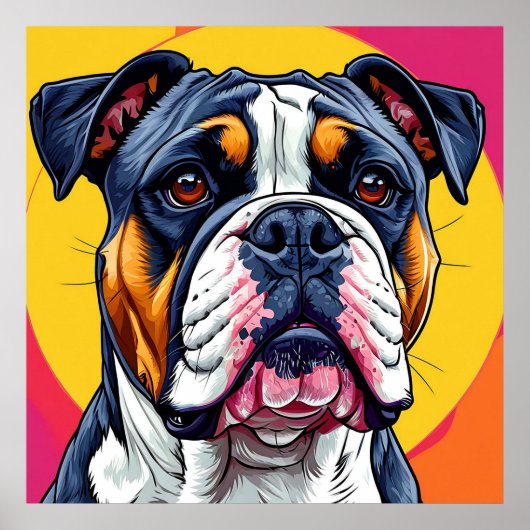 Australischer Bulldog Poster (Vorne)