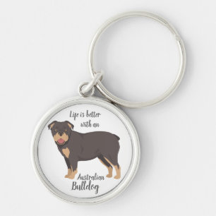 Australischer Bulldog Schlüsselanhänger