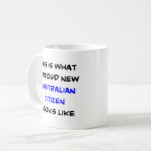 australischer Bürger, stolze neue Kaffeetasse (Vorderseite Links)