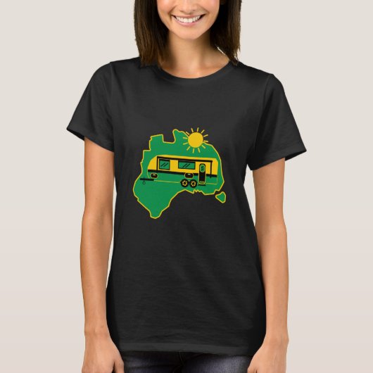 Australischer Caravan Camping T - Shirt (Vorderseite)