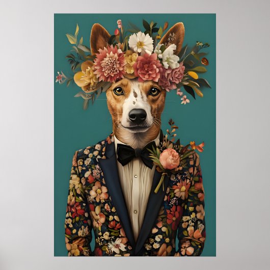 Australischer Cattle Dog im Anzug Poster, Australi Poster (Vorne)