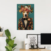 Australischer Cattle Dog im Anzug Poster, Australi Poster (Heimbüro)