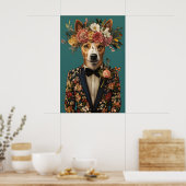 Australischer Cattle Dog im Anzug Poster, Australi Poster (Küche)