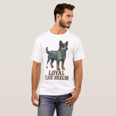 Australischer Cattle Dog Loyaler Blauer Heeler T-Shirt (Vorne ganz)