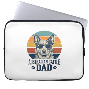Australischer Cattle Dog Vater Vintage Sonnenunter Laptopschutzhülle