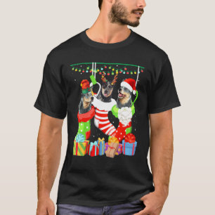 Australischer Cattle-Hund Weihnachts-Socke Xmas Py T-Shirt