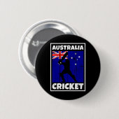 Australischer Cricket-Fan Flagge Australiens Crick Button (Vorne & Hinten)