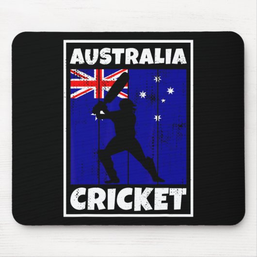 Australischer Cricket-Fan-Flagge Australiens Crick Mousepad (Vorne)