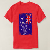 Australischer Cricket Player T-Shirt (Design vorne)