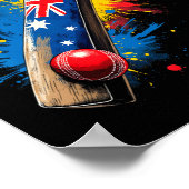 Australischer Cricket T  Poster (Ecke)