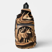 "Australischer Dingo: Ein Nature's Print" Crossbody Bag (Vorderseite)