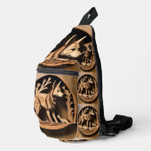 "Australischer Dingo: Ein Nature's Print" Crossbody Bag (Rechte Ecke)
