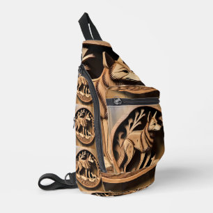 "Australischer Dingo: Ein Nature's Print" Crossbody Bag
