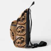 "Australischer Dingo: Ein Nature's Print" Crossbody Bag (Rechts)