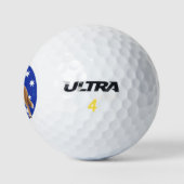 Australischer Dingo Golfball (Logo)