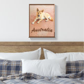 Australischer Dingo-Leinwand Leinwanddruck (Insitu (Schlafzimmer))