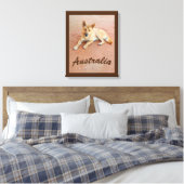 Australischer Dingo-Leinwand Leinwanddruck (Insitu (Schlafzimmer))