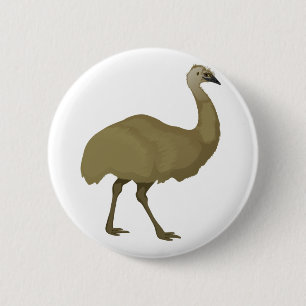 Australischer Emu-Vogel Button