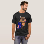 Australischer Fan Stier T-Shirt (Vorne ganz)