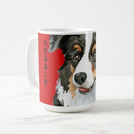 Australischer Farbblock Kaffeetasse (Vorderseite Links)