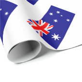 Australischer Flaggen-Muster-Gewerkschafts-Jack Geschenkpapier (Rolleneckpunkt)