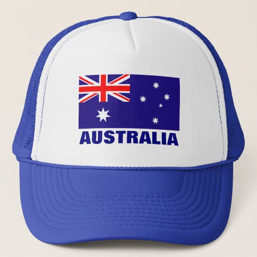 Australischer Flaggenhut | Australien Tagesentwurf Truckerkappe (Vorderseite)